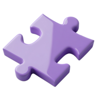 Puzzle Piece Representing Connection and Problem Solving Isolated at Transparent Background png