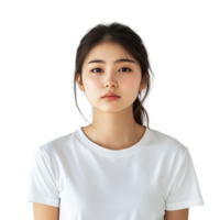 Upset Woman Crying with Hands on Face, Showing Emotion, Isolated at Transparent Background png