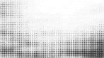 Black Dots Halftone Pattern on White vector