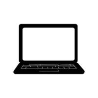 Modern Laptop Device Computer Technology Digital Workspace For Professionals vector