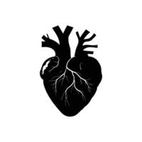 Heart Beat Glyph Symbol for App and Website vector