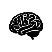 Human Brain Illustration Symbol of Intelligence and Cognitive Function vector