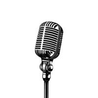 Vintage Microphone A Symbol of Timeless Audio and Style vector