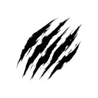 Scratch Claw Mark Graphic Isolated Simple Artwork vector
