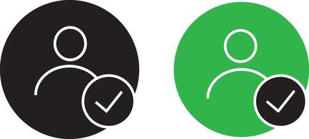 Black color Flat vectors isolated on transparent background. Profile Icon Set Collection in Retro Style