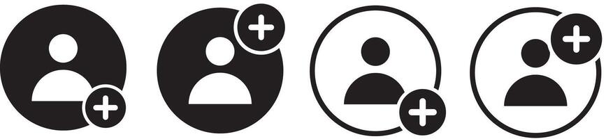 check user icon accept person profile avatar. User profile with plus line icon. add an account symbol. flat illustration vector