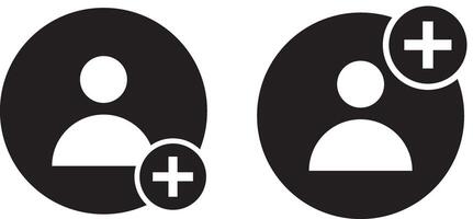 Black Flat vectors isolated on transparent background. Profile Icon Set Collection in Retro Style