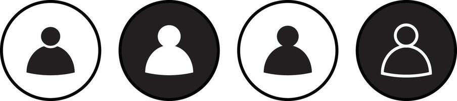 Person profile avatar with account symbol. Add new user icon set vactor illustration vector