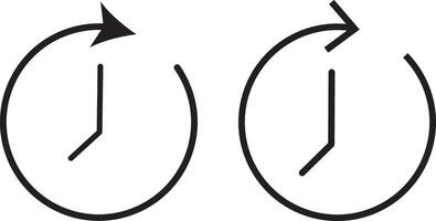 Timers icon set on transparent background. Timer symbol. Outline stopwatch icon.interface elements isolated on white background. vector