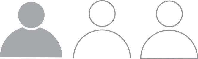 user icon. User profile sign or symbol transparent illustration. vector