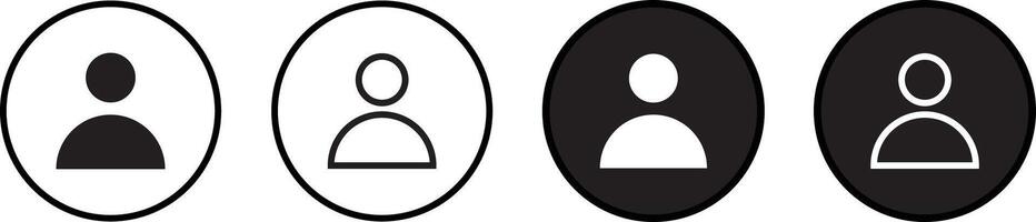Set user avatar icon, button. Person profile avatar with plus. Green user icon illustration vector