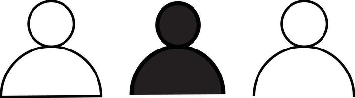 users accept vactor icons . Line and glyph user avatar. Stock sign illustration vector