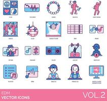Edm icons set, vol 2 vector