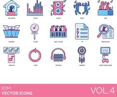 Edm icons set, volume 4 vector