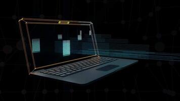 Information Technology Background 3D Rendering video