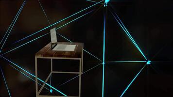 Networks Information Computing Technology Background 3D Rendering video