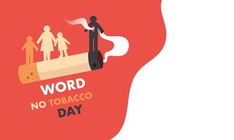 No Smoking Day Poster with Strong Visual Message vector
