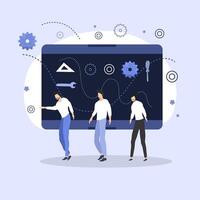 Engineer Day Design with Industrial Elements vector