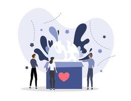 Hands Reaching Up For Donation In Box vector