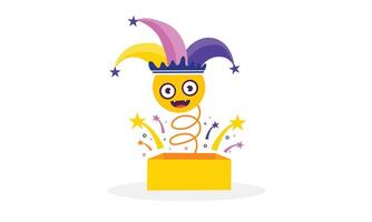 Jack in the Box with Smile vector