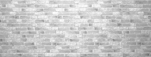 White brick wall texture background. photo