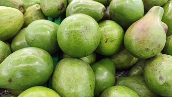 fresh avocado fruit with honey for healthy food, silce avocado moody. photo