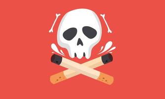 No Smoking Art with Lung Protection Symbolism vector