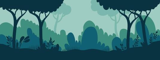 Forest Background with Minimalist Style vector