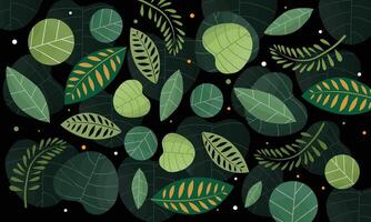 Tropical Leaf Pattern Background vector