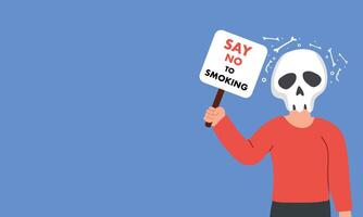 Stop Tobacco Use for a Better Tomorrow vector