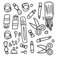 Classroom Essentials Line Drawing Collection vector