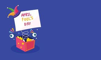 April Fools Background with Laughter and Joy Theme vector