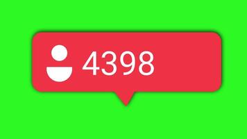 Follower Count Popup Animation User Icon Social Media UI video