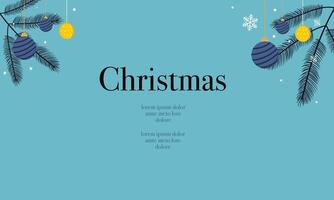 Elegant Christmas Ornament Background with Copy Space vector