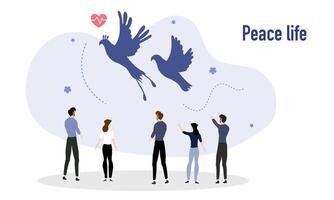 Peace Day Projects for Schools and Communities vector