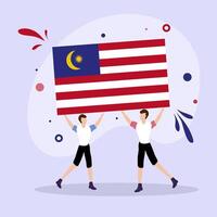 Poster for Malaysian National Day Event vector