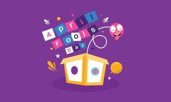 Whimsical April Fools Day Digital Background vector