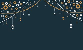 Minimalist Ramadan Background with Arabic Details vector