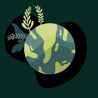 Save the Earth with Clean and Renewable Energy vector