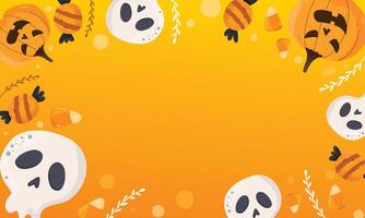 Halloween Skulls and Bones Pattern vector