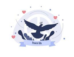 Spreading Kindness and Unity on Peace Day vector