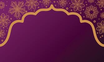 Islamic New Year Background with Mosque Scene vector