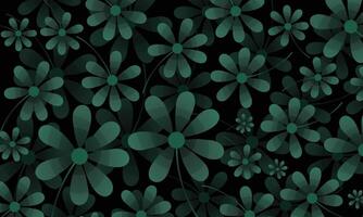 Modern Nature Website Template with Big Leaves Illustration vector