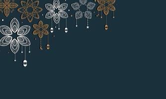 Luxury Ramadan Kareem Background with Pattern Design vector