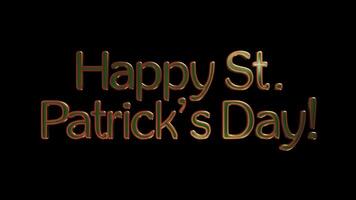 Loop This year, celebrate St. Patricks Day with immense joy, cheer, and festivity all around with alpha channel video