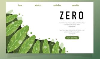 Vibrant Green Leaf Nature Background vector