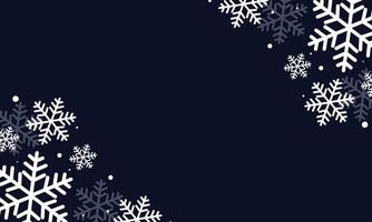 Winter Snowflake Background Design vector