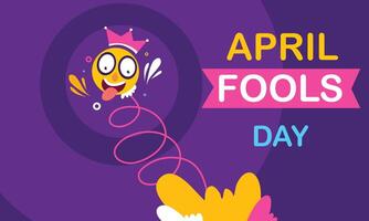Surprise Box with April Fools Day Text vector