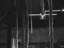 This is an Artistic Display of Ropes beautifully showcased in the Soft Dim Light photo