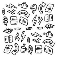 Startup and Energy Symbols with Lightning and Data vector